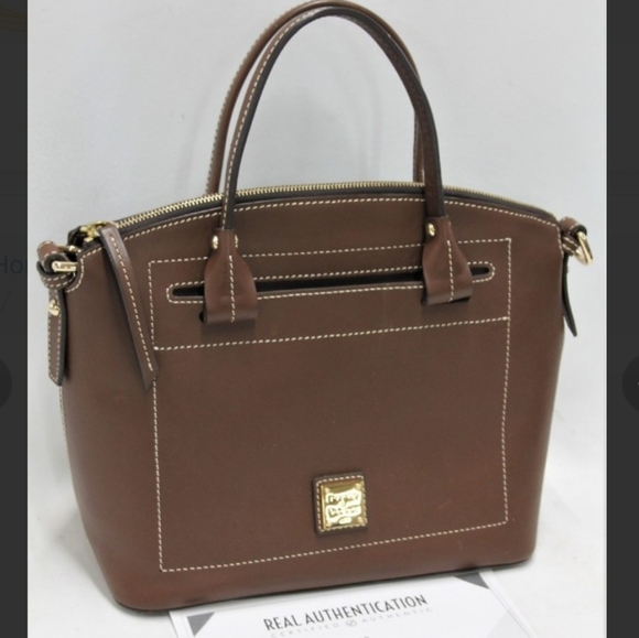 Dooney & Bourke Handbags - DOONEY BOURKE DOMED LEATHER SATCHEL